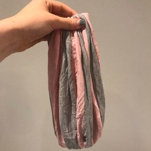 Garlands of Grace Heather and Pink Cowl Headwrap